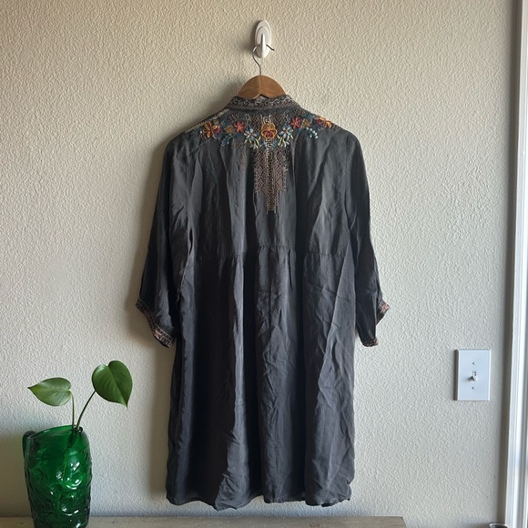 Johnny Was Embroidered Button Down Dress - Picture 13 of 16